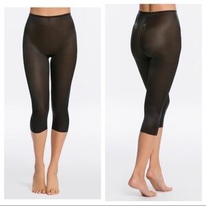 Spanx Skinny Britches Black Capri Shaper Size XL
